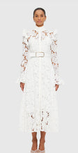 Load image into Gallery viewer, Leo Lin Aliyah Butterfly Midi Dress in White