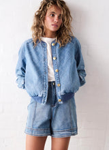 Load image into Gallery viewer, Kireina Sabrina Bomber - Check Stitch