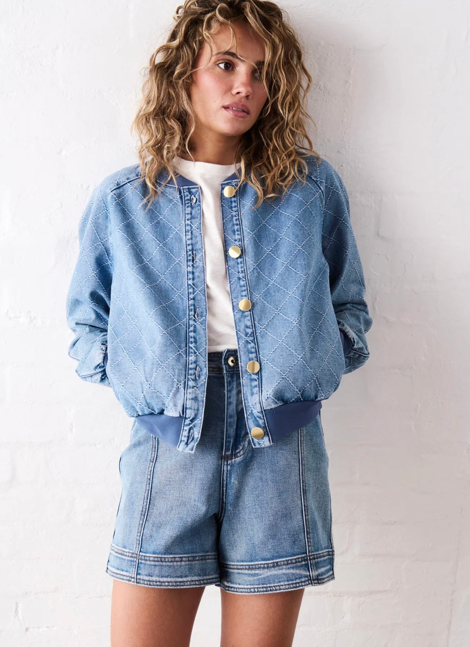 Kireina Sabrina Bomber - Check Stitch