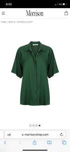 Morrison Waverley Shirt Dark Green