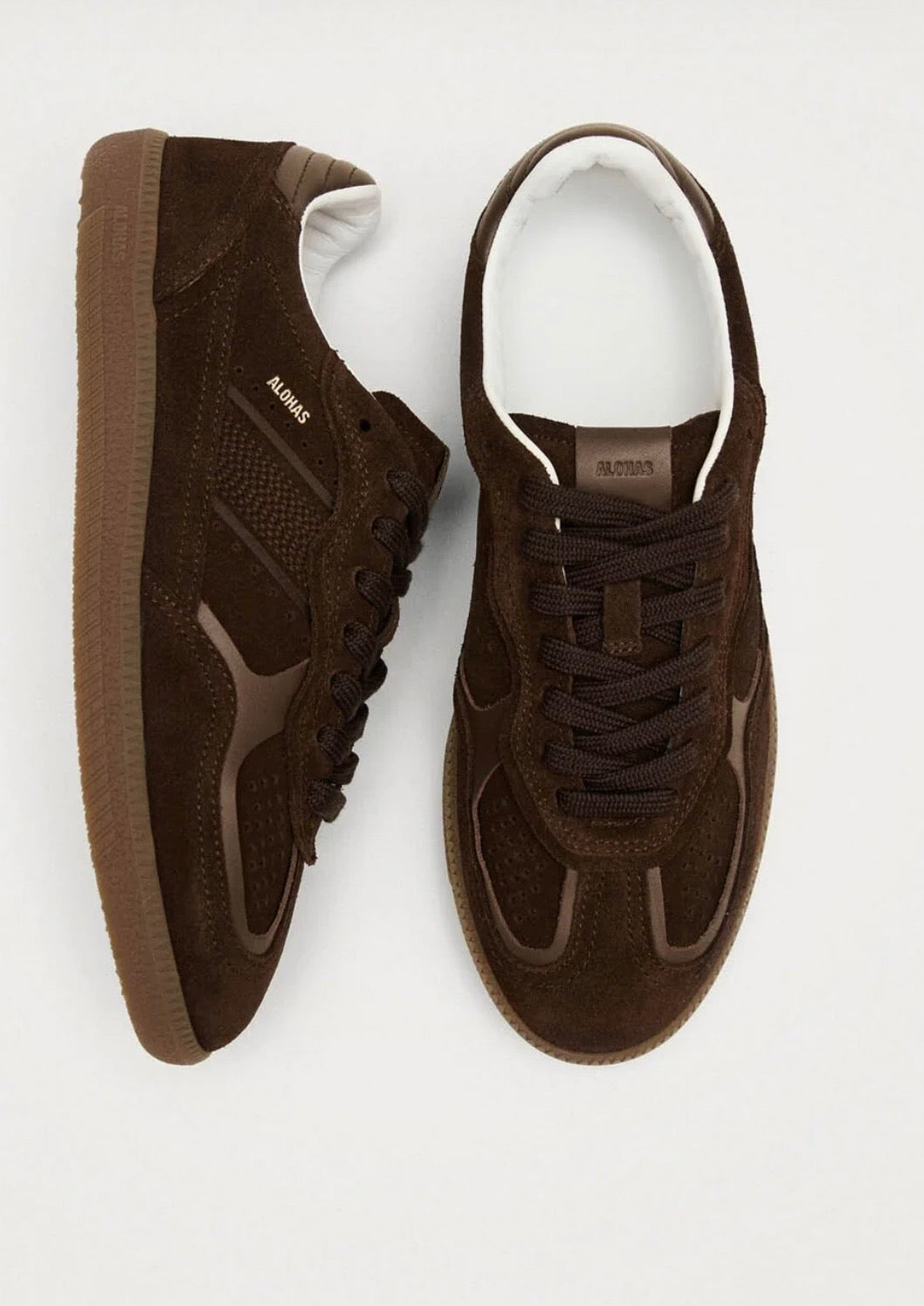 Alohas Rife Chocolate Brown Leather Sneaker