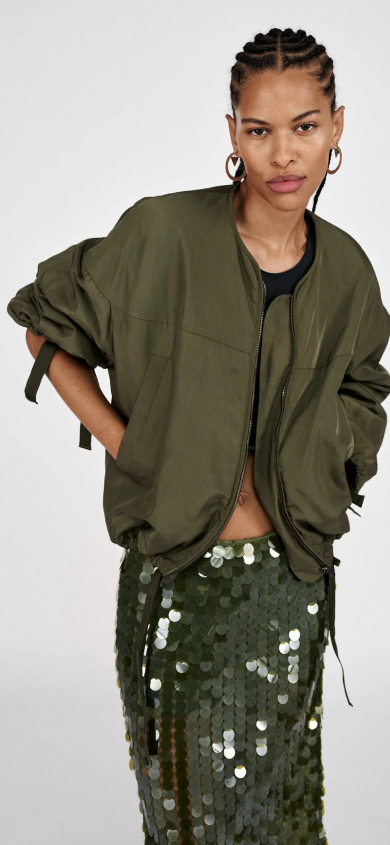 Rabens Saloner Glod Arched Jacket Army Green