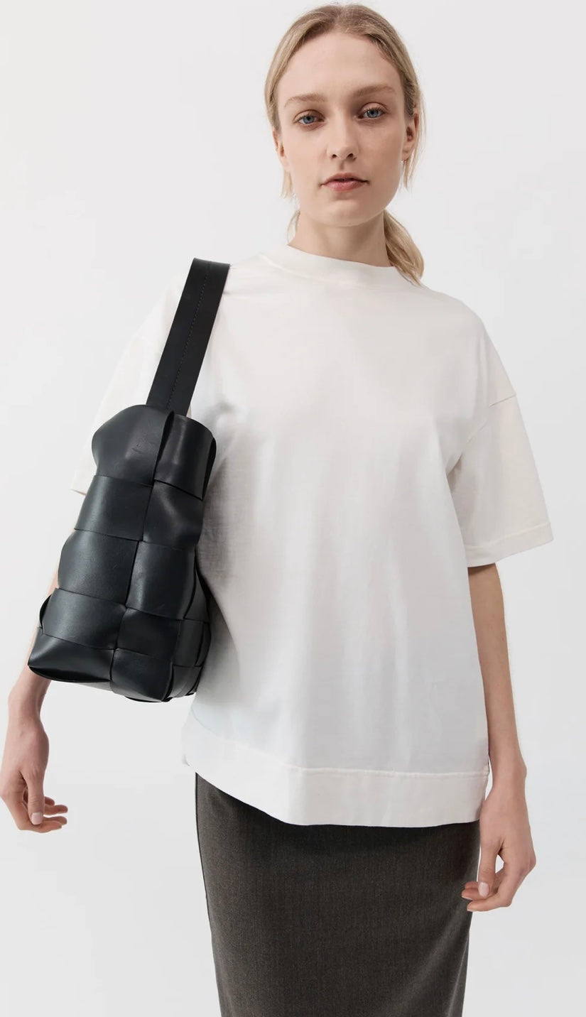 St Agni Woven Large Tote - Black