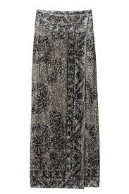 Ba&sh Silvia Patterned Maxi skirt