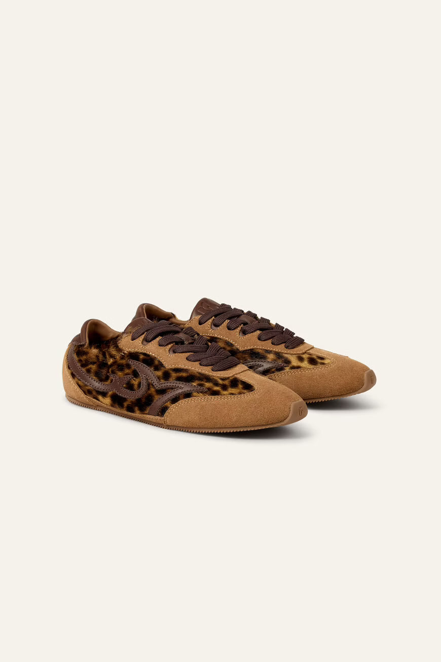 Ba&sh Celleste Soft Leather Trainers - Printed