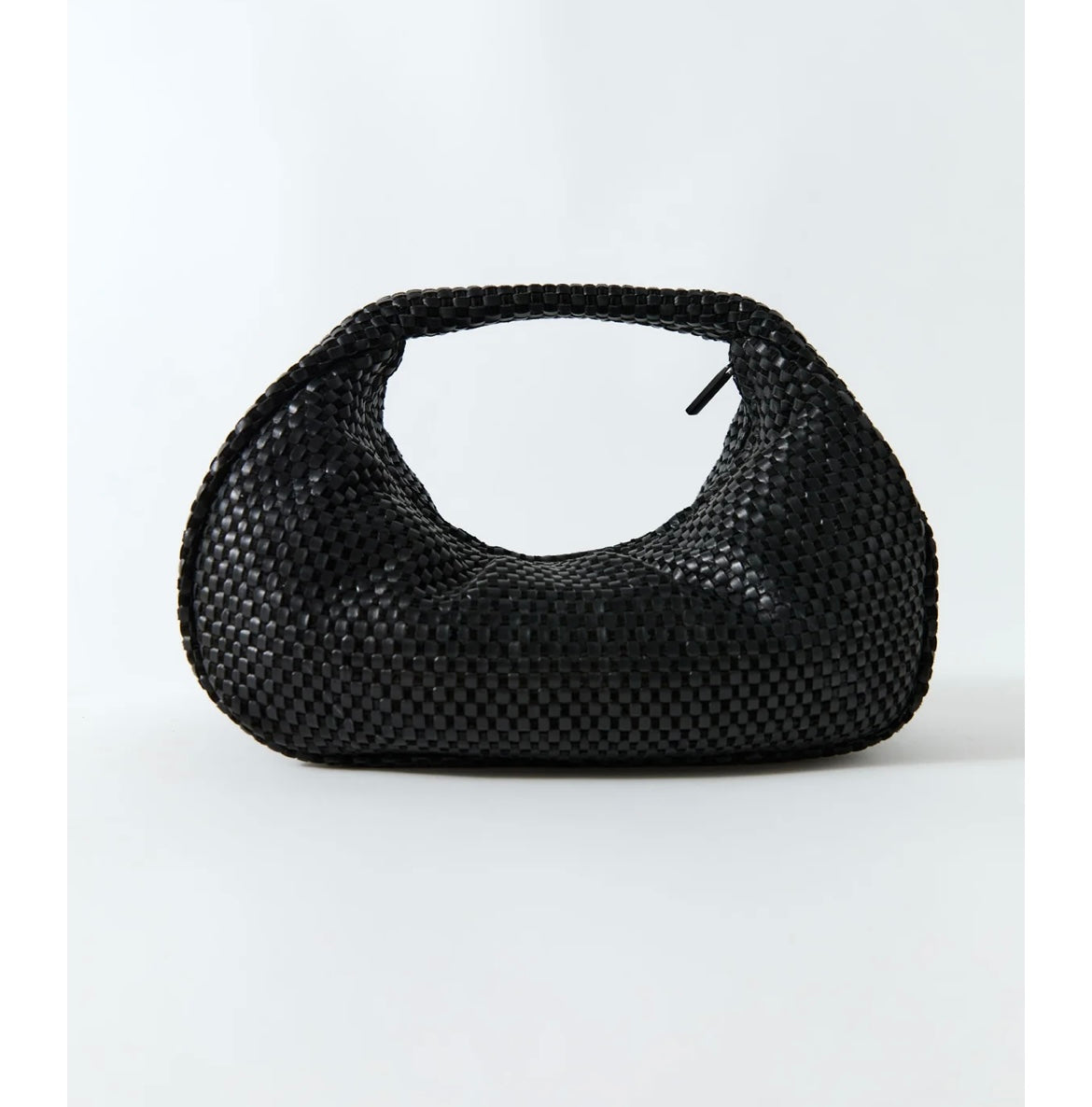 St Agni Lattice Weave Bon bon bag Black