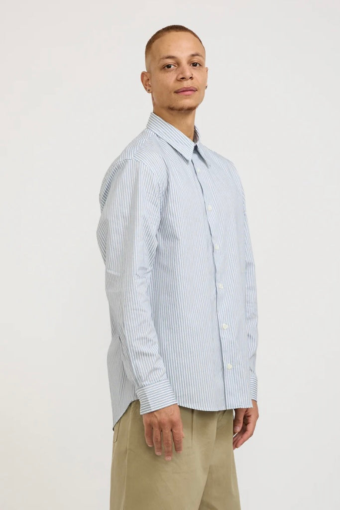 NN07 Quinsy Shirt 5973 marine stripe