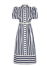 Load image into Gallery viewer, Rebecca Vallance Katerina Puff Sleeve Midi Dress