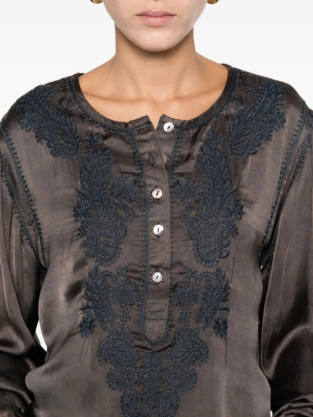 Maison Hotel Clotilde Blouse Mystic Green