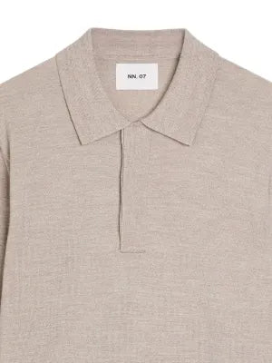 NN07 Emerson Polo White Pepper