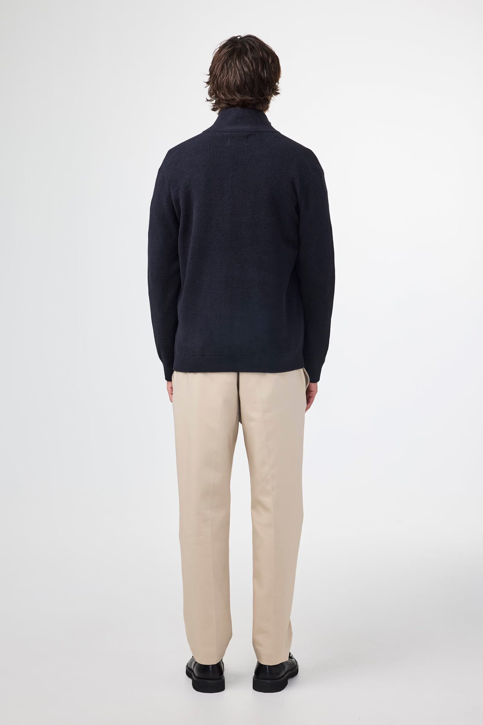 NN07 Danny Full Zip Sweater - Black