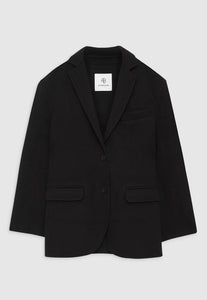 Anine Bing Quinn Blazer - Black Cashmere Blend