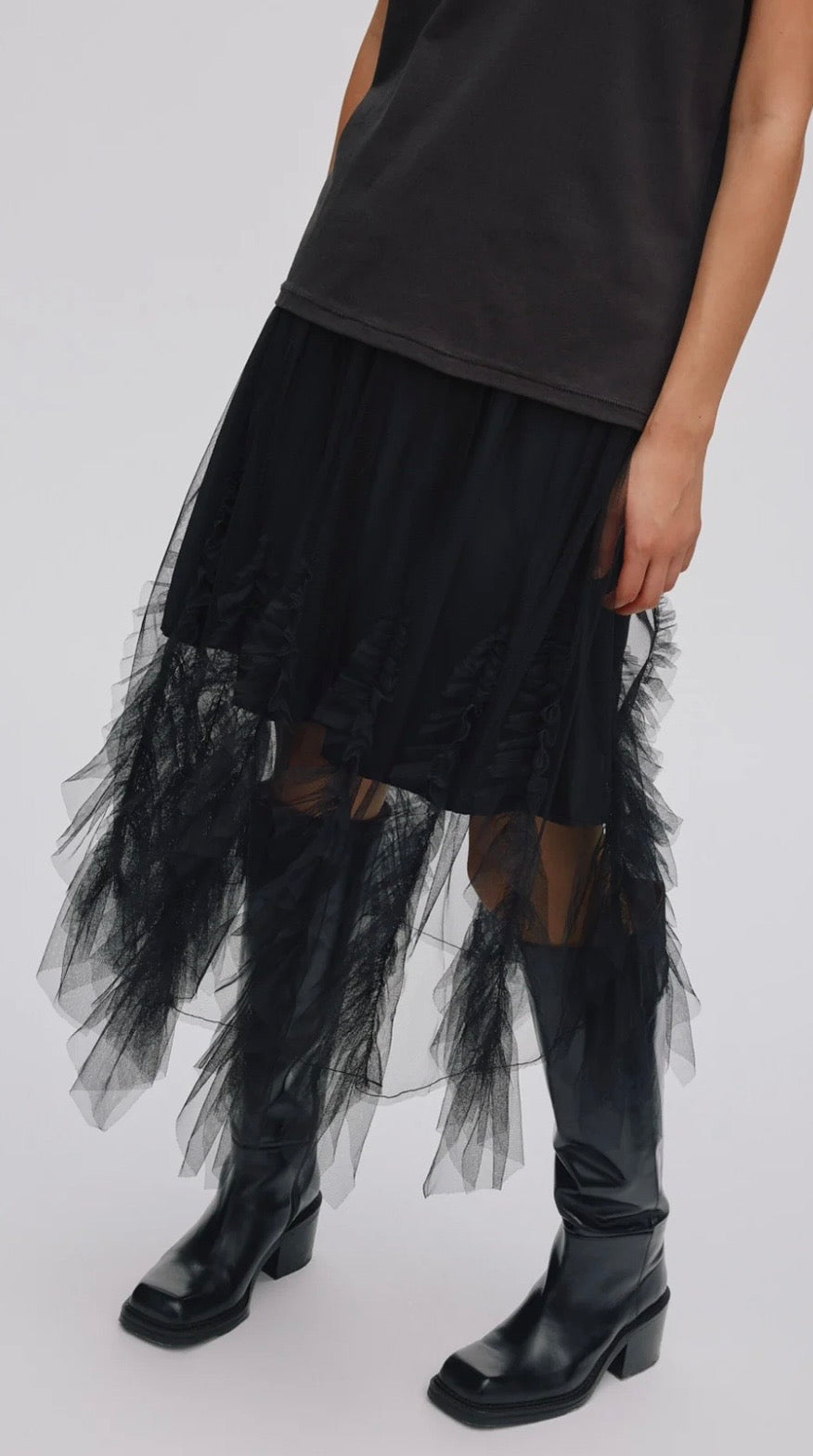 Rabens Saloner Glenda skirt in Black
