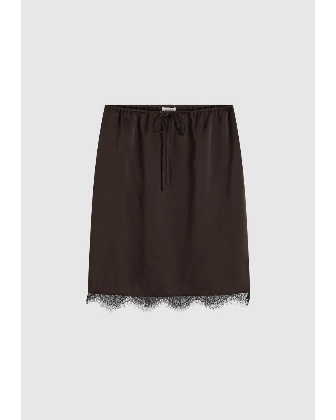 St Agni Fine Lace Skirt Bark