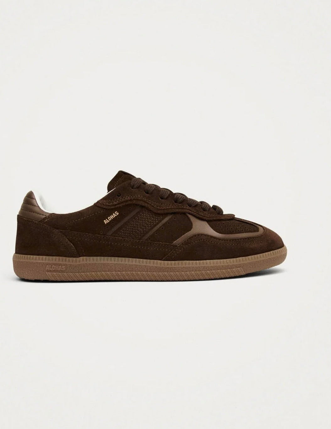 Alohas Rife Chocolate Brown Leather Sneaker