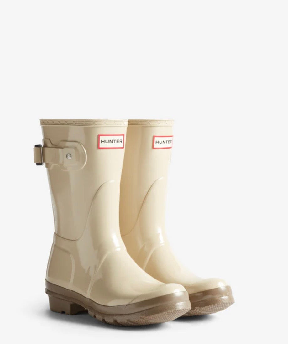 Hunter Short Gloss Boot Gravel/Kettle