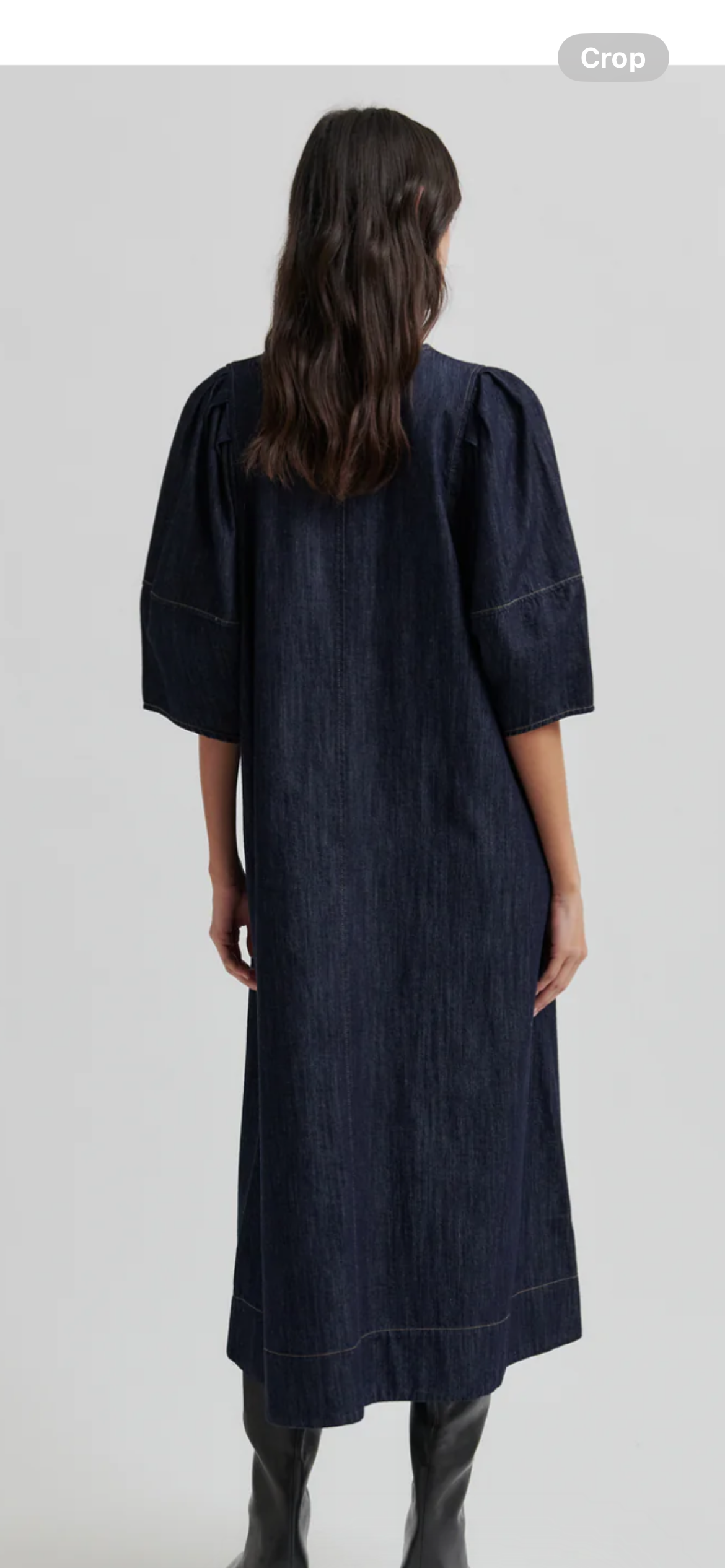 Second Female Dera V neck denim dress