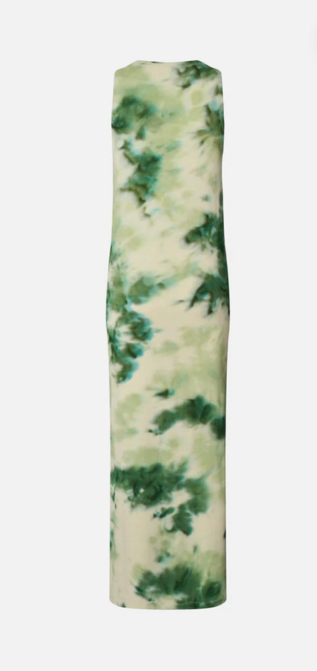 Rabens Saloner Niara Dress Emerald Combo