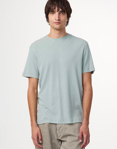 NN07 Clive waffle Knit Tee Steely Blue