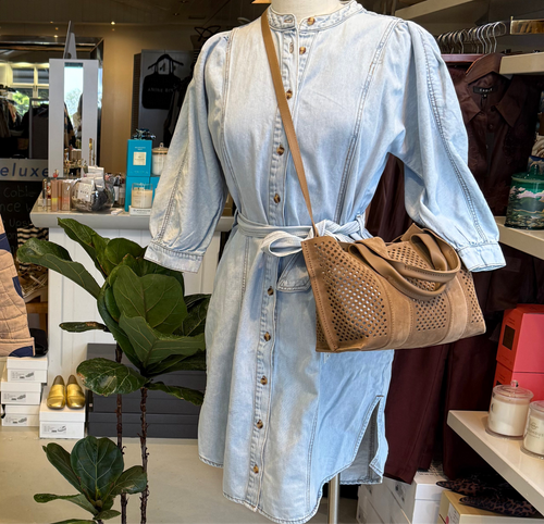 Pedro Garcia Mini Perfed Tote Hazelnut Castoro