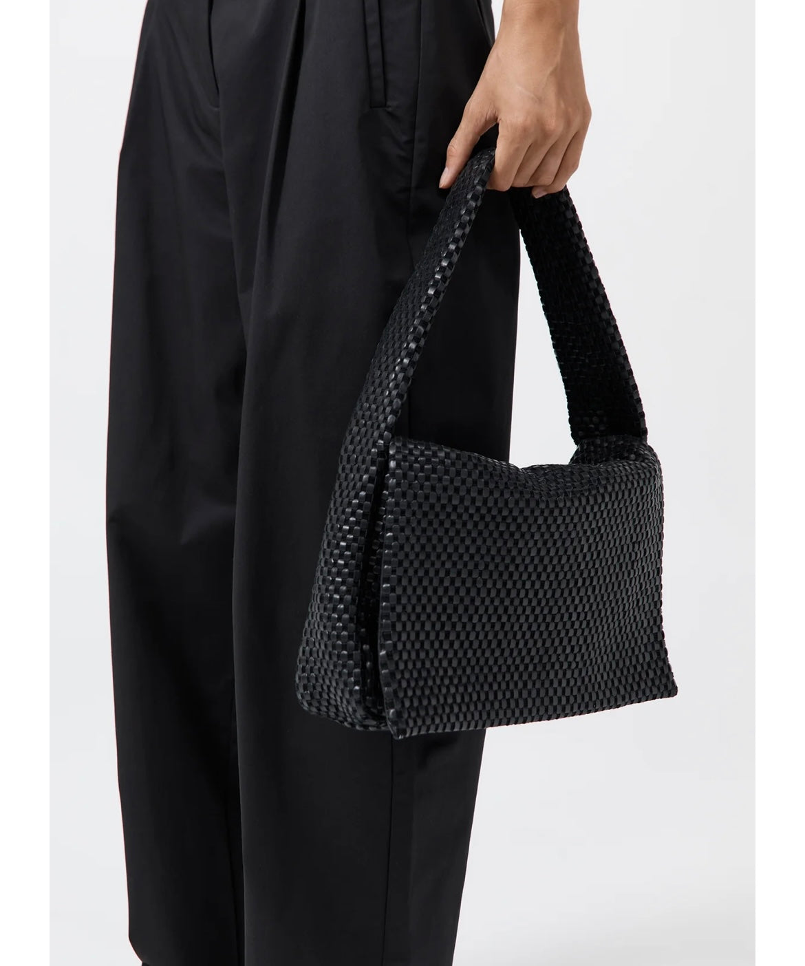 St Agni Lattice Everyday Satchel Black