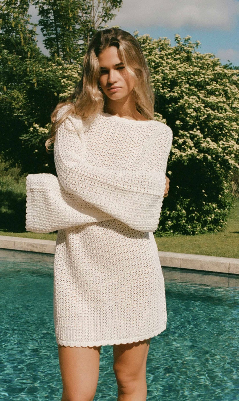 Peony Pointelle Rosie Mini Dress