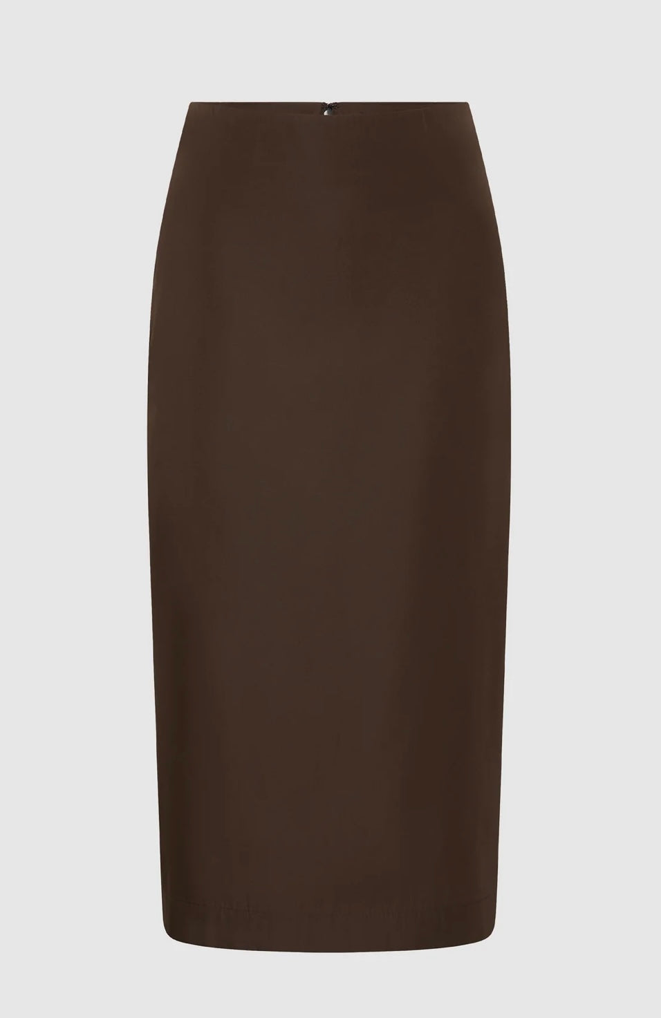 St Agni Taffeta Column Skirt Mocha