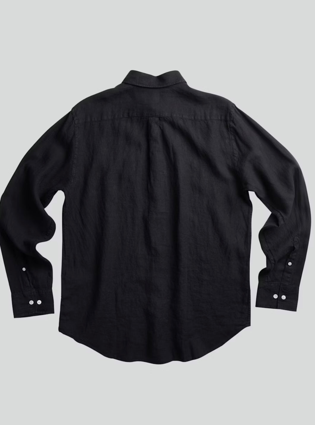 NN07 Levon Shirt in Black Linen