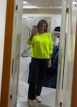 Load image into Gallery viewer, American Vintage Vitow Jumper Fluorescent Yellow Melange