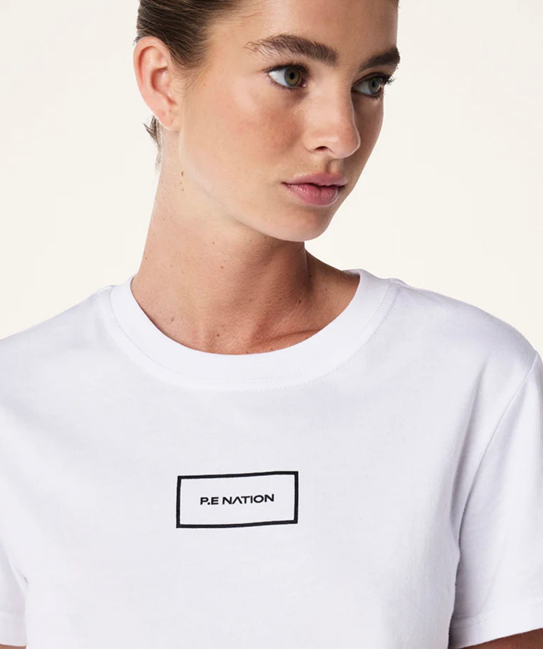 PE Nation Kite Tee in Optic White