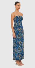 Load image into Gallery viewer, Leo Lin Rayna Bustier Dress in Marine Blue