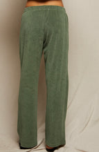 Load image into Gallery viewer, Perfect White Tee Loop Terry Pants Aloe