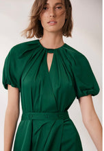 Load image into Gallery viewer, Morrison Waverley Midi Dress Dark Green