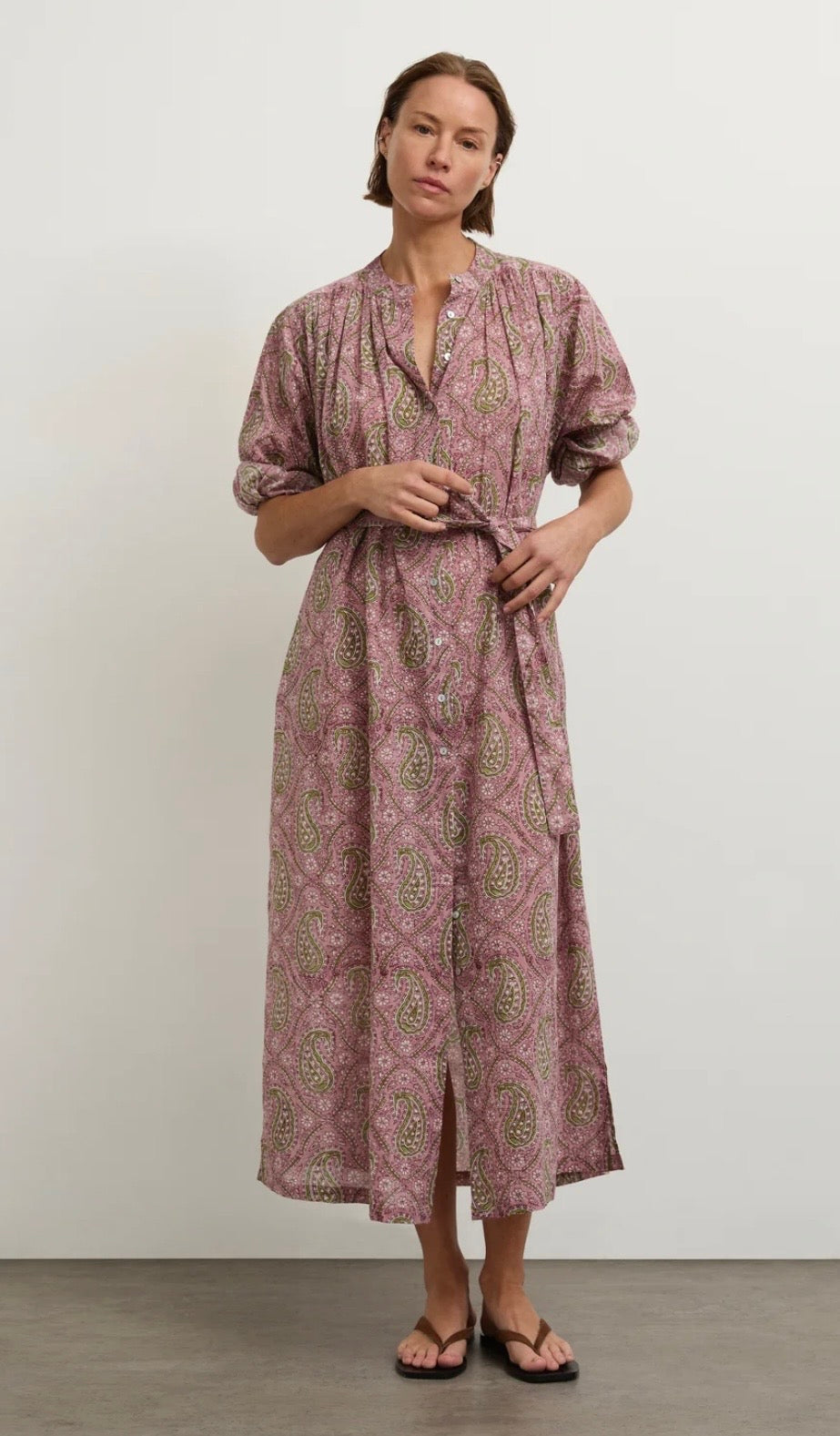 Villu Paradise Dress in Pink Paisley