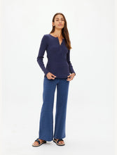 Load image into Gallery viewer, The Upside Ness Ribbed Longsleeve Top Denim