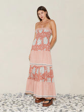 Load image into Gallery viewer, Boteh De Flore Shirred Maxi Dress