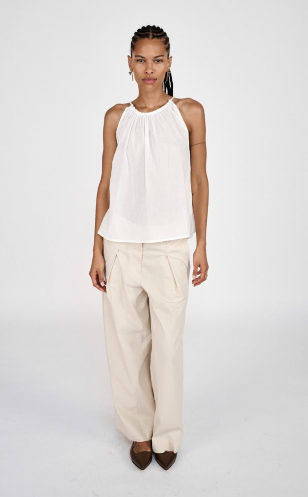 Rabens Saloner Hoda Cotton Halter Top