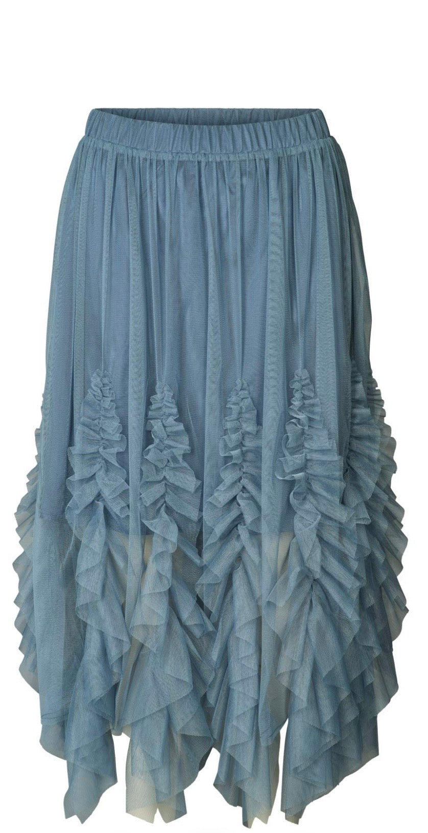 Rabens Saloner Glenda skirt in Dusty Blue
