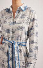 Load image into Gallery viewer, Alessandra Messina Linen  Dress French Navy Toile