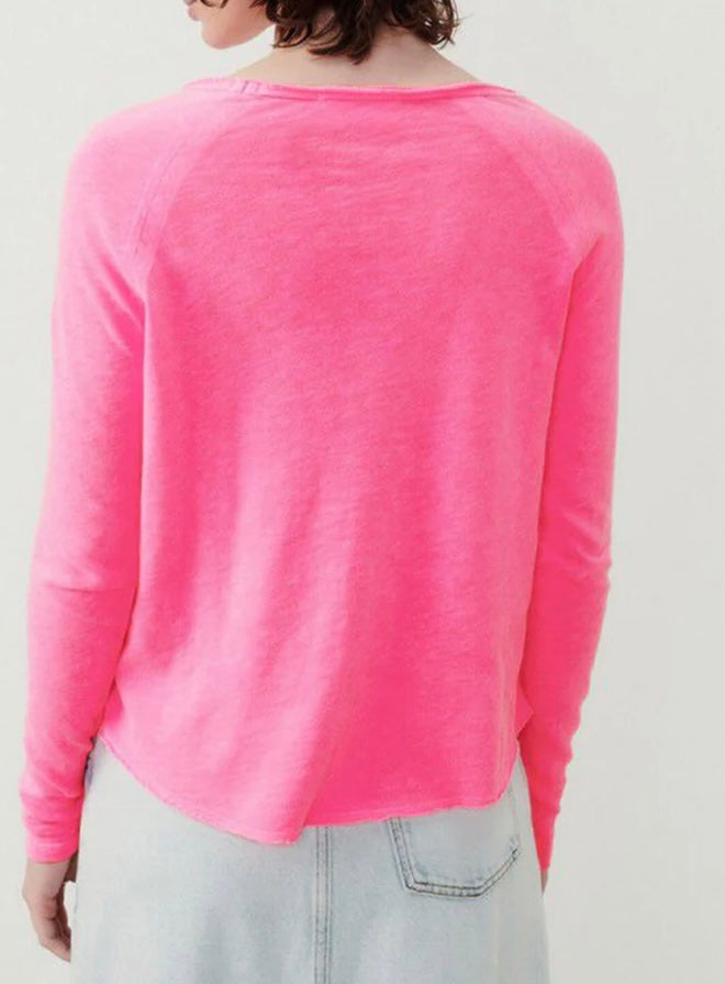 American Vintage Sonoma Tee in Pink Acid Fluo