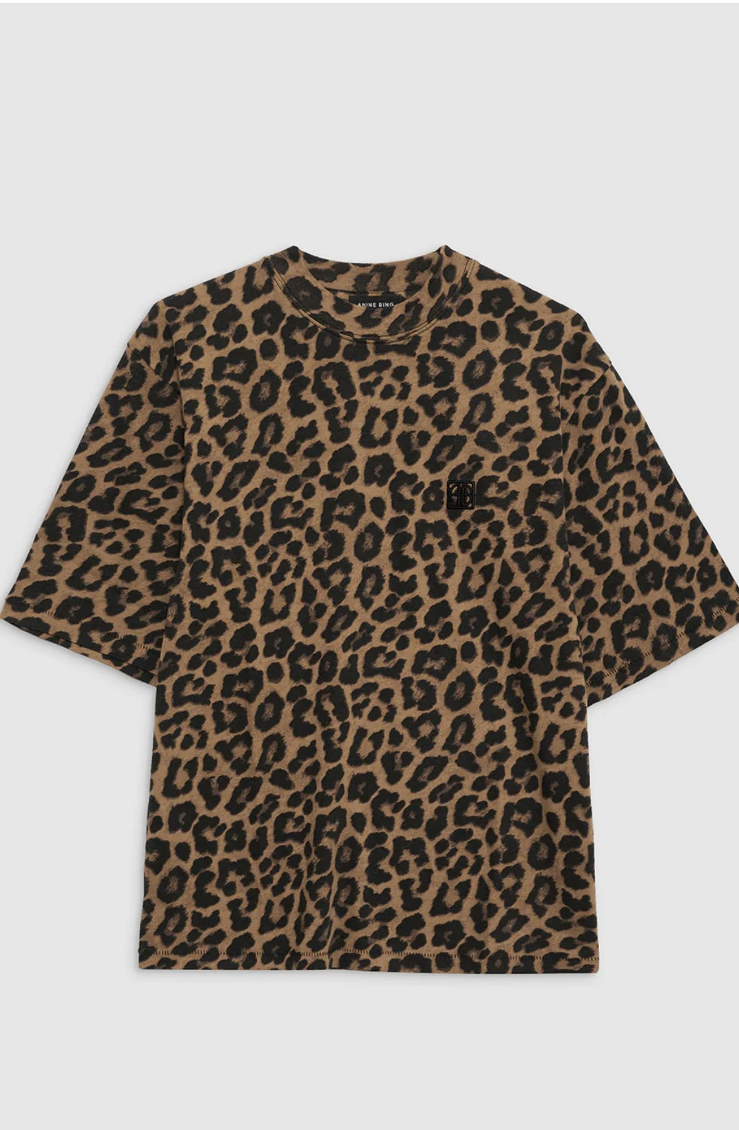 Anine Bing Avi Tee in Leopard