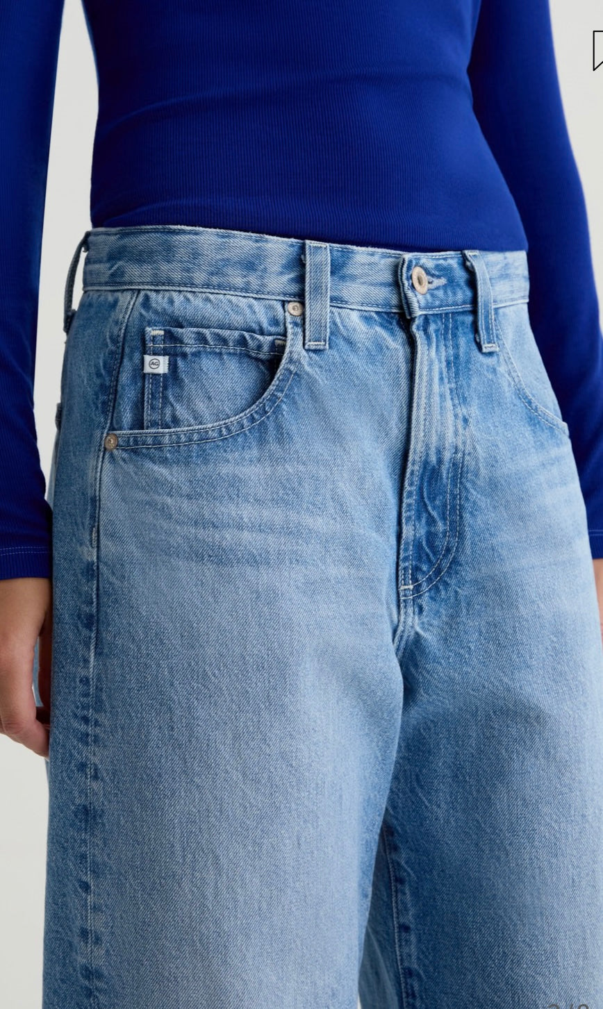 AG Hattie High-Rise Barrel in Blueprint