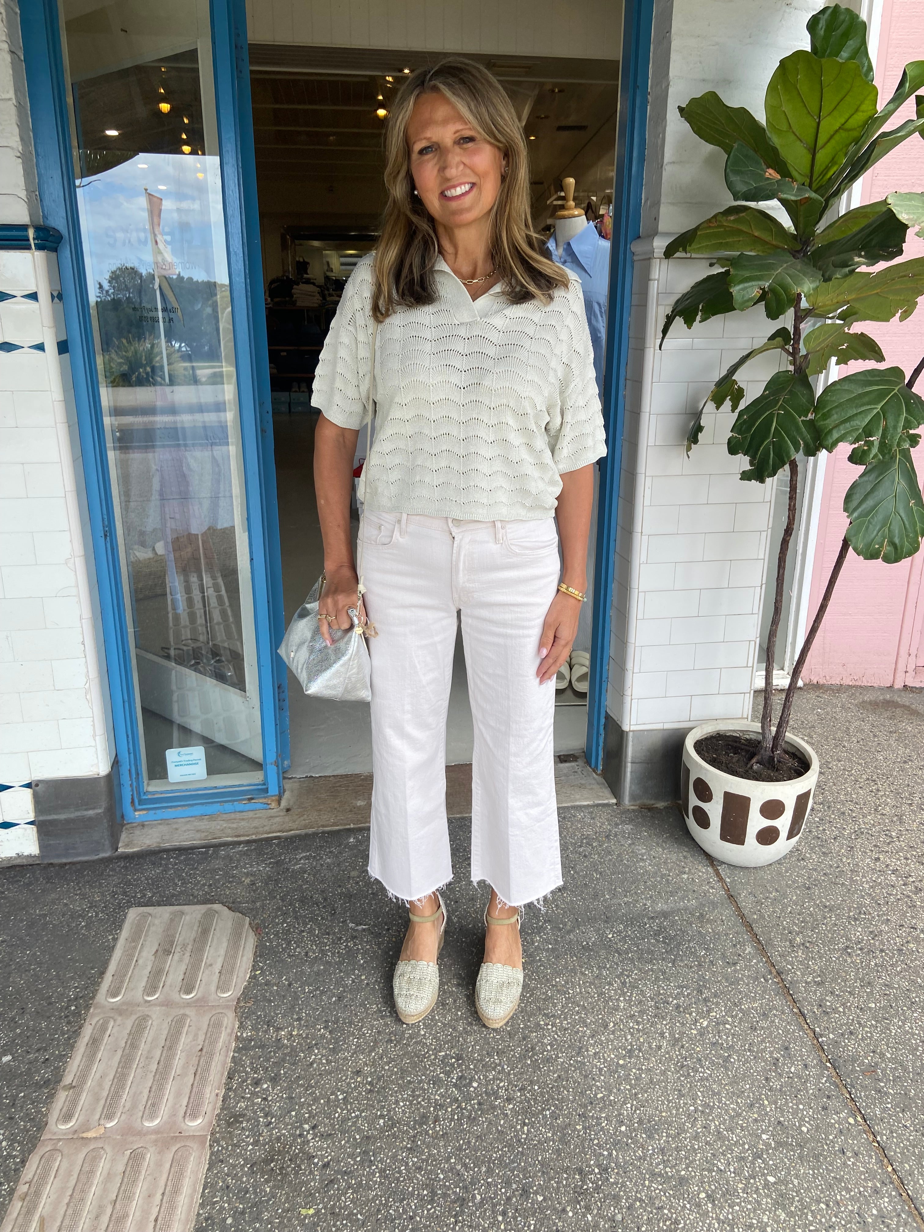 Mother Mid Rise Maven Ankle Fray - Act Natural