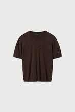 Load image into Gallery viewer, Lee Mathews Cotton Cashmere Tee Chocolate