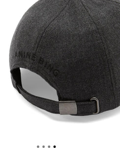 Anine Bing Jeremy Baseball Cap Dark Grey Cap