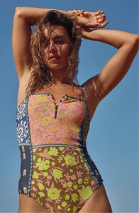 Boteh Florimonde Zoe One Piece - Indigo Patchwork