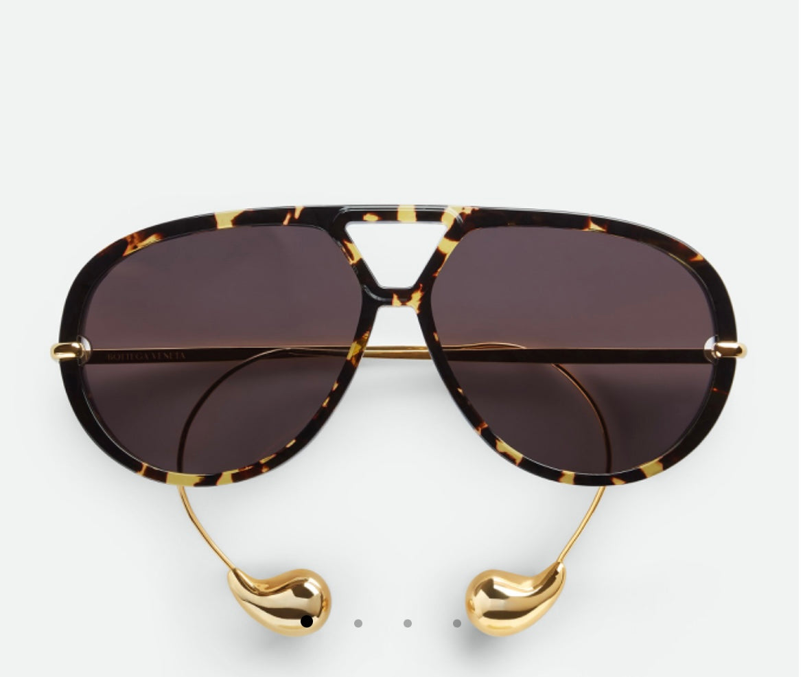 Bottega Veneta Drop Aviator Sunglasses