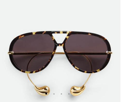 Bottega Veneta Drop Aviator Sunglasses