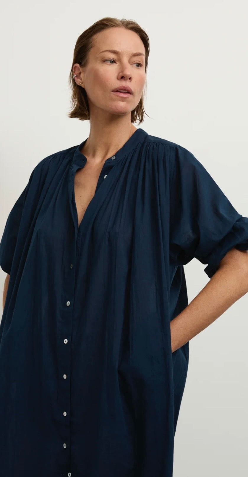 Villu Paradise Shirt Dress in Navy
