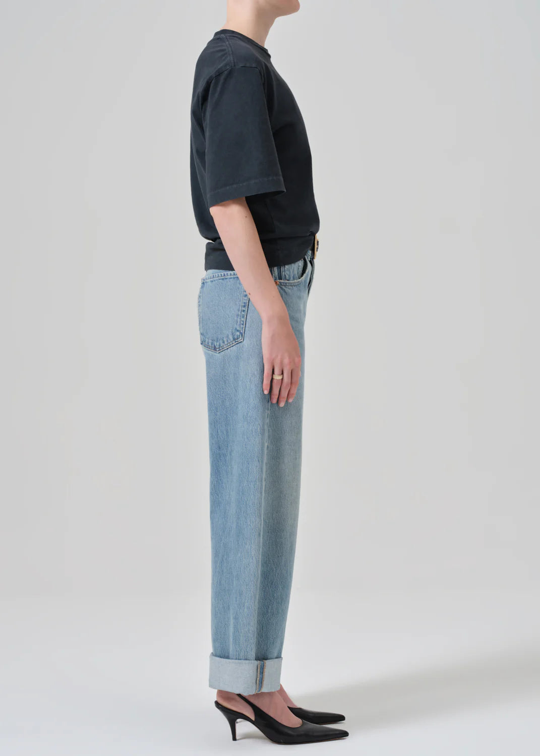 Citizens of Humanity Ayla Baggy Cuffed Crop in Skylights